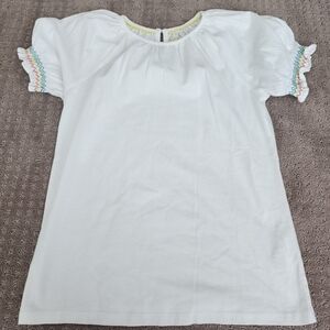 NWOT Boden kids white puffed detailed sleeve  shirt size 13/14